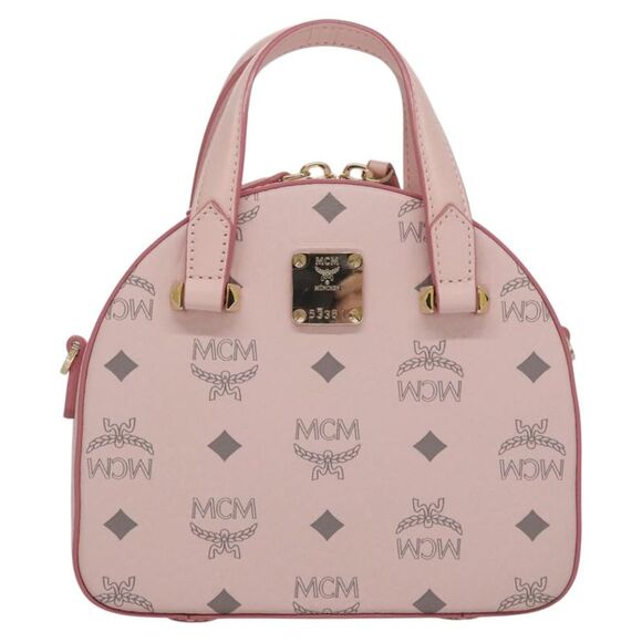 MCM Handbags - MCM Visetos Pink Canvas Handbag (Pre-Owned)